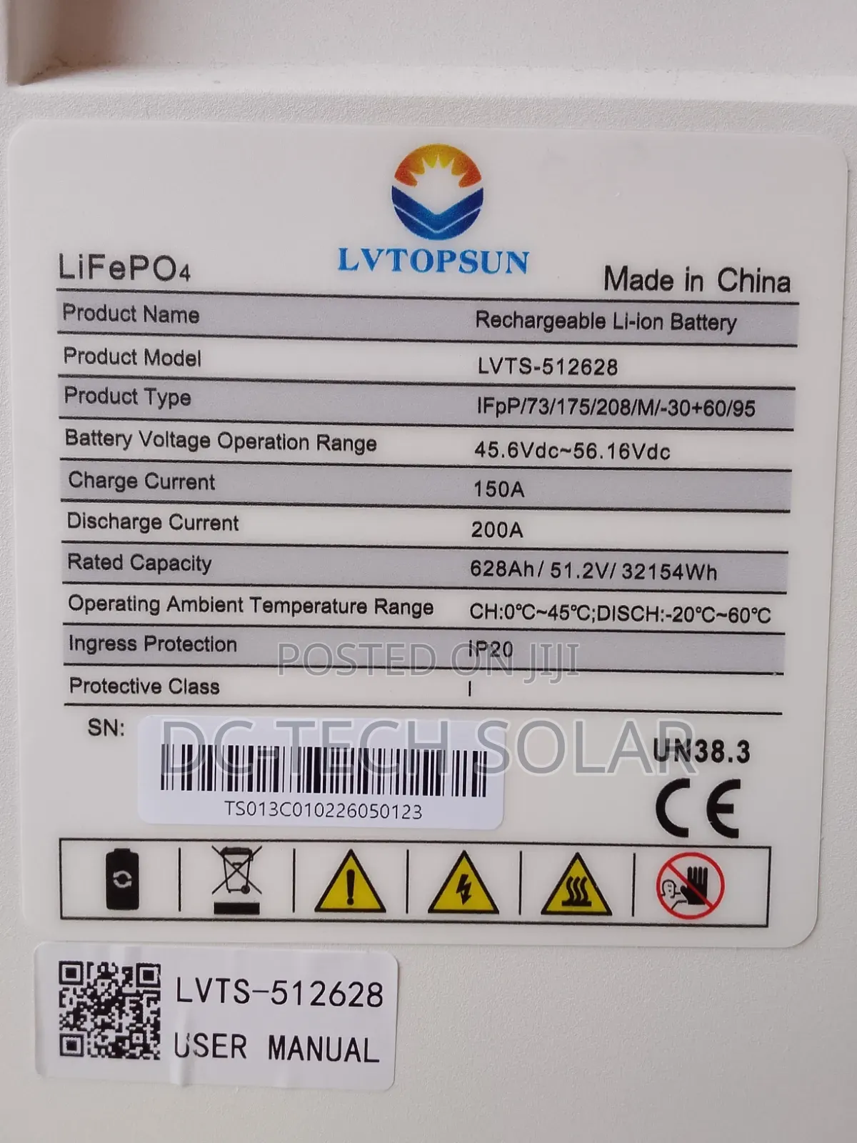 32 KWH Lvtopsun Lithium Battery