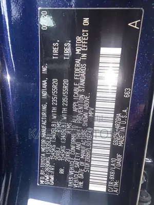Toyota Highlander Platinum AWD 2020 Blue