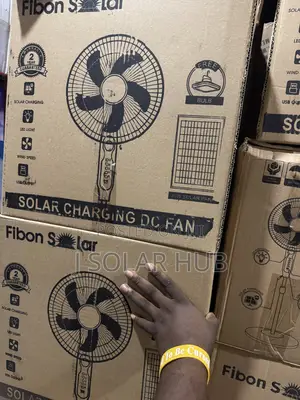 Fibon 16” Solar Standing Fan