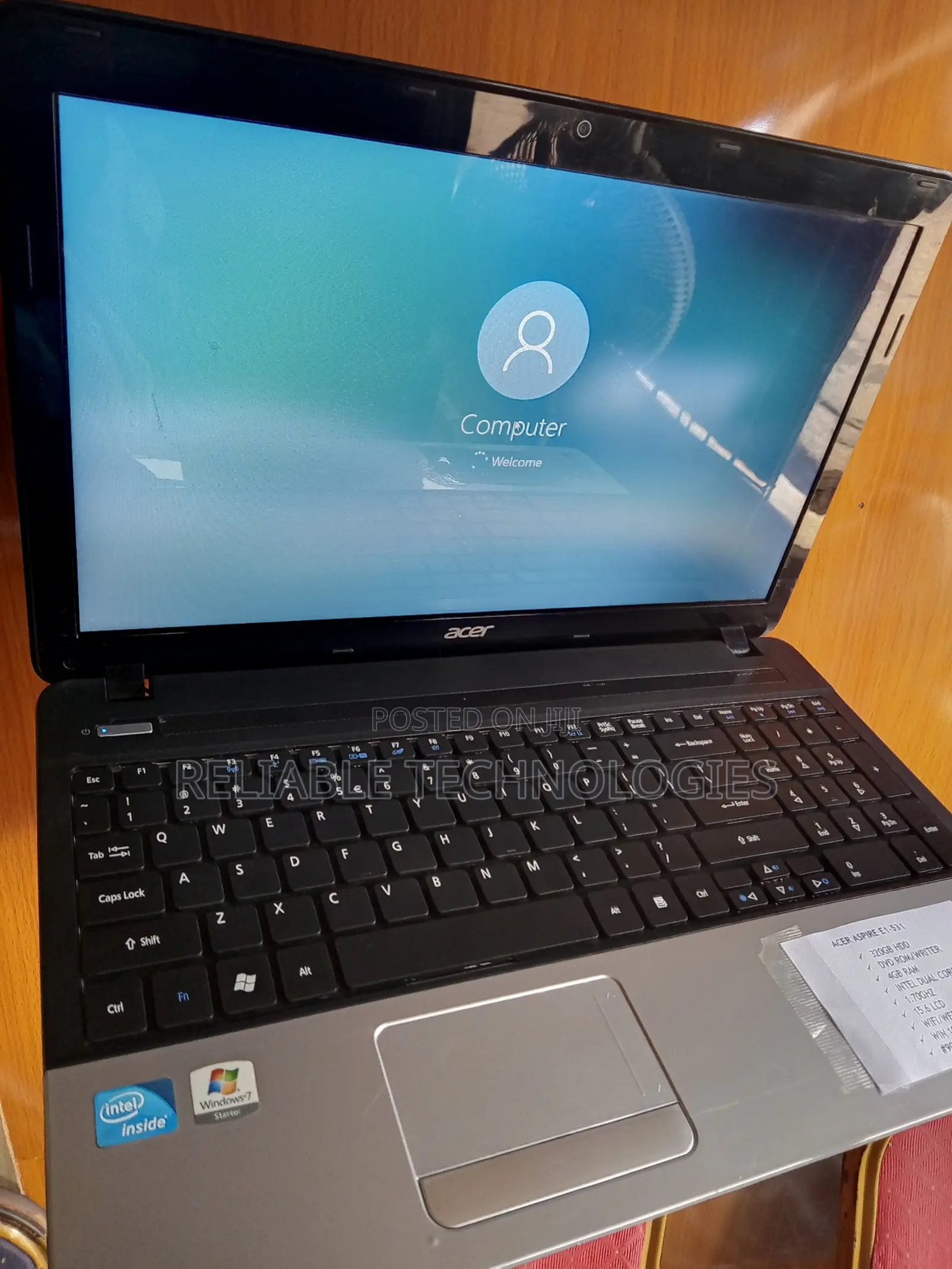 Laptop Acer Aspire E1-531 4GB Intel Core 2 Duo HDD 320GB