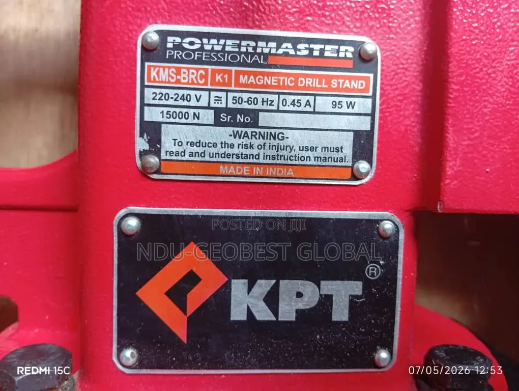 KPT Magnetic Core Drilling Machine (Model Kmsbrc)