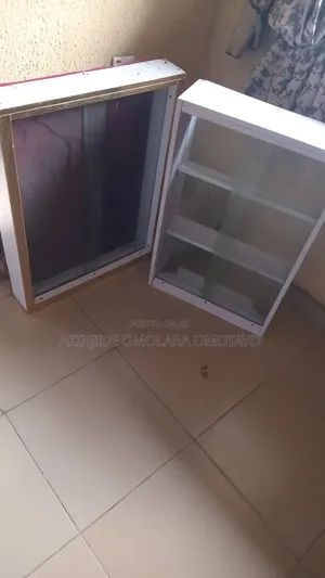 Used 3 Drawer,3mirror With Frame, 3shelf and 2show Glass