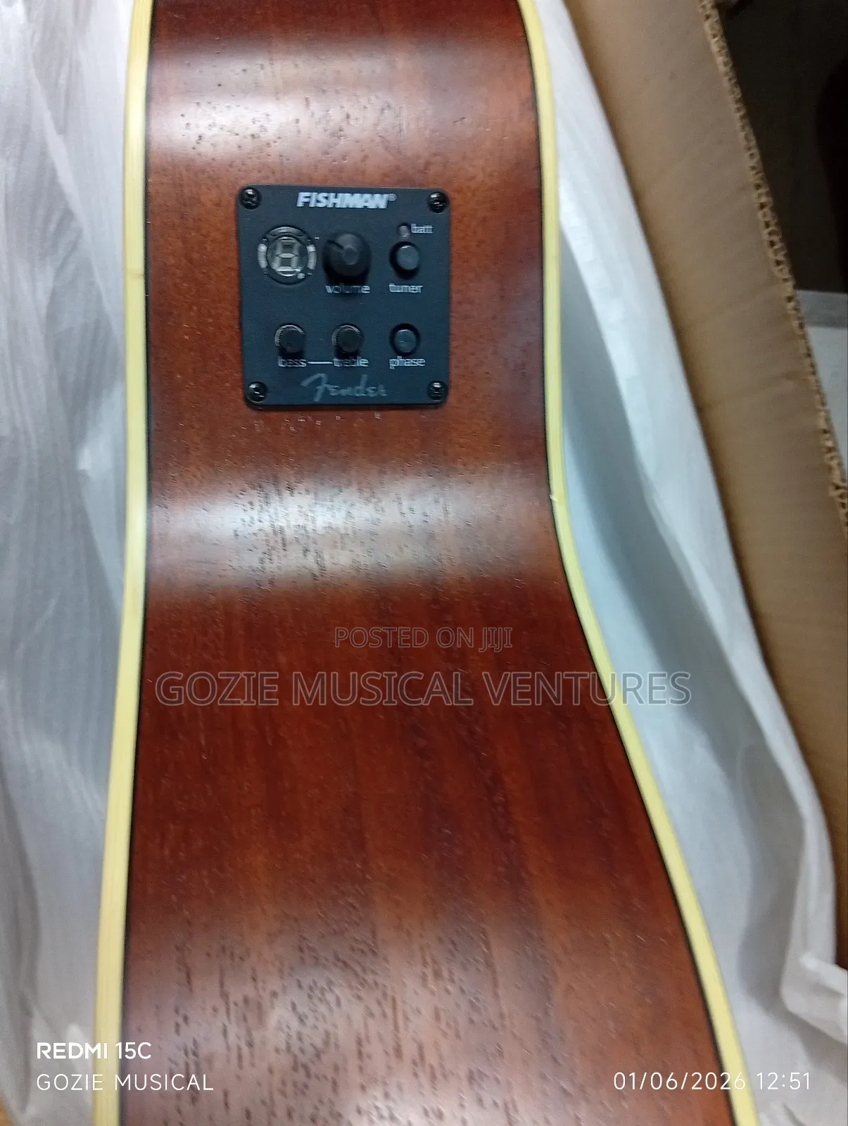 Donner 41" Semi Acoustic Guitar 6 Strings
