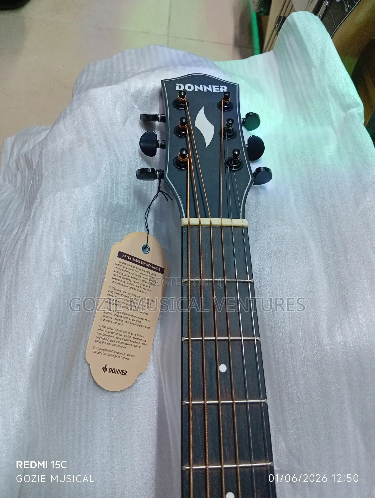 Donner 41" Semi Acoustic Guitar 6 Strings