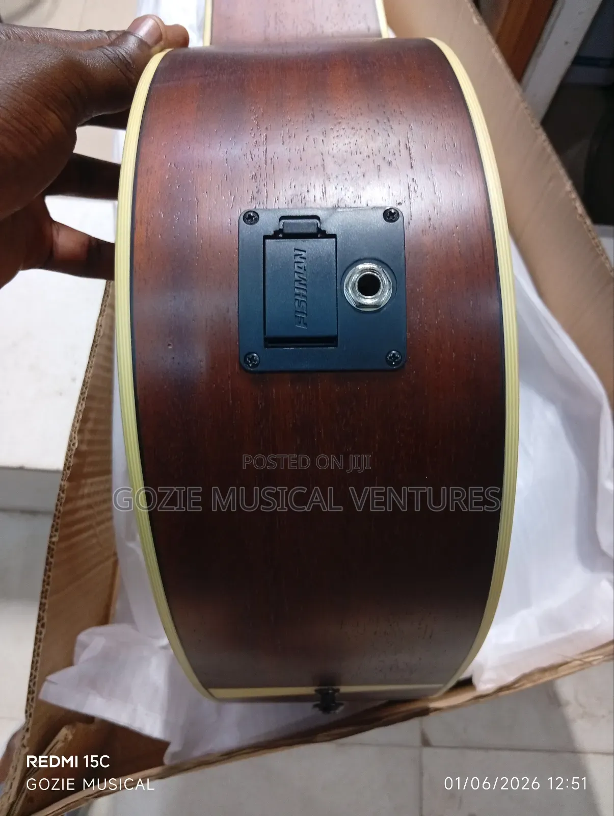 Donner 41" Semi Acoustic Guitar 6 Strings