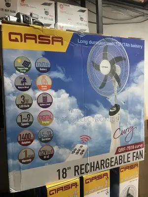 Rechargeable Qasa Solar Fan 18’Inchs