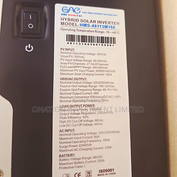15kva 48v One Hybrid Inverter – Powerful Efficient Backup Solution