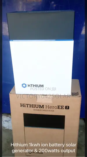 Hithium 1kwh Lithium Ion Battery Solar Generator 200w Output