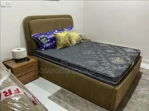 Bed Frame, Mattress and Side Tables