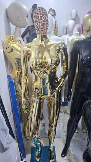 Size 12 Basket Head Female Gold Mannequin