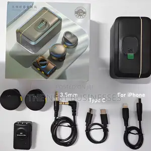 All In One Wireless Lavalier Vlogging Microphone With Power Bank