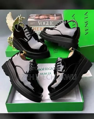 Male Black Leather Shoe(Self Shine)