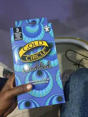 Gold Circle Studded Condom