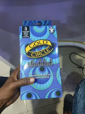 Gold Circle Studded Condom