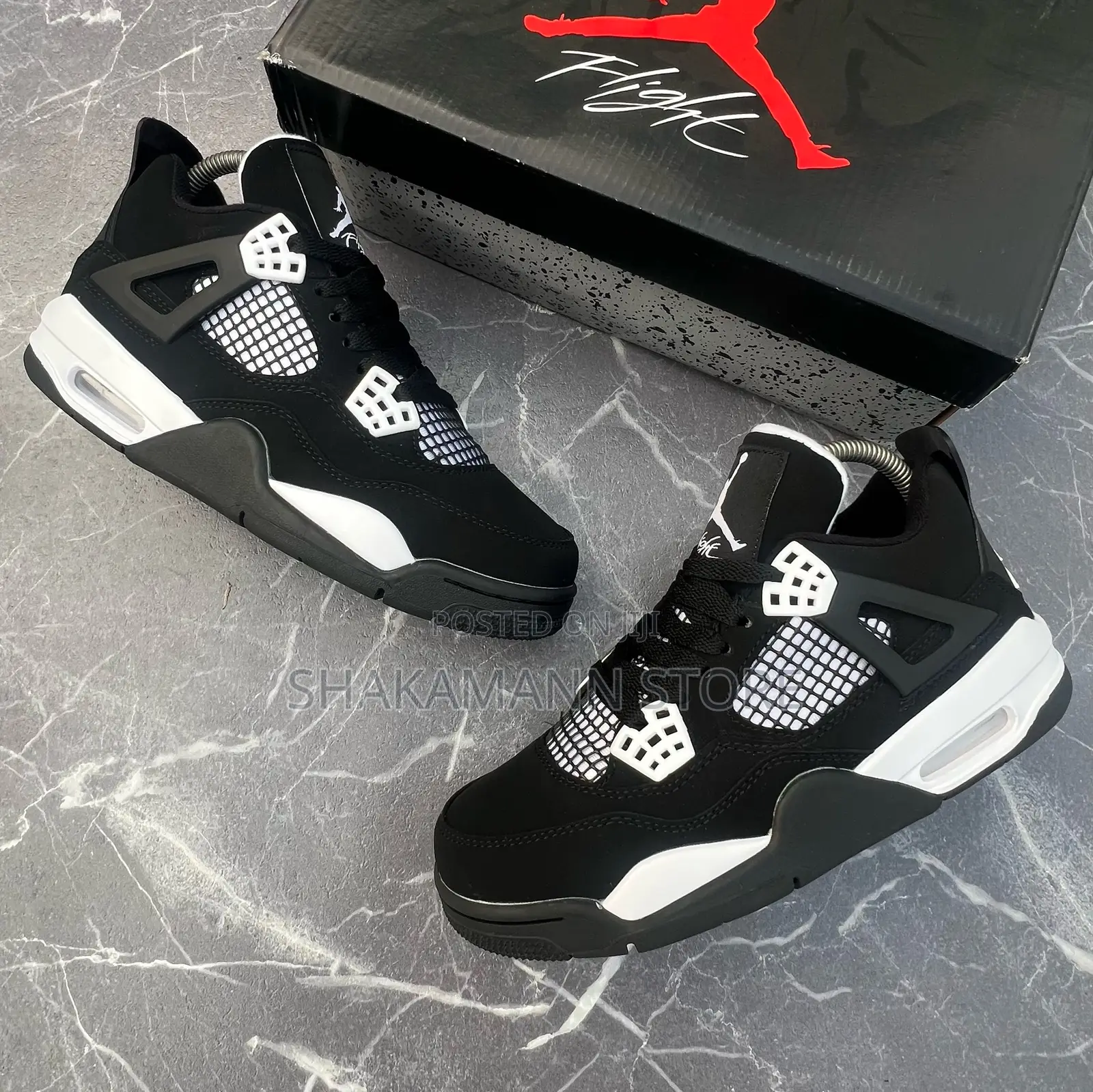 Original Air Jordan 4 White Thunder