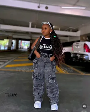 Quality Teenagers Children Top and Cargos Jean