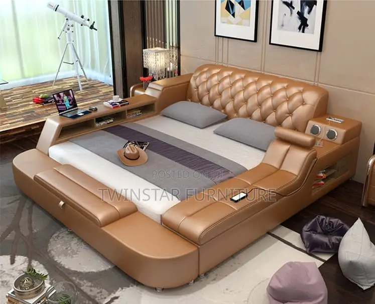 New Modern Luxury Multifunctional Storage Bed