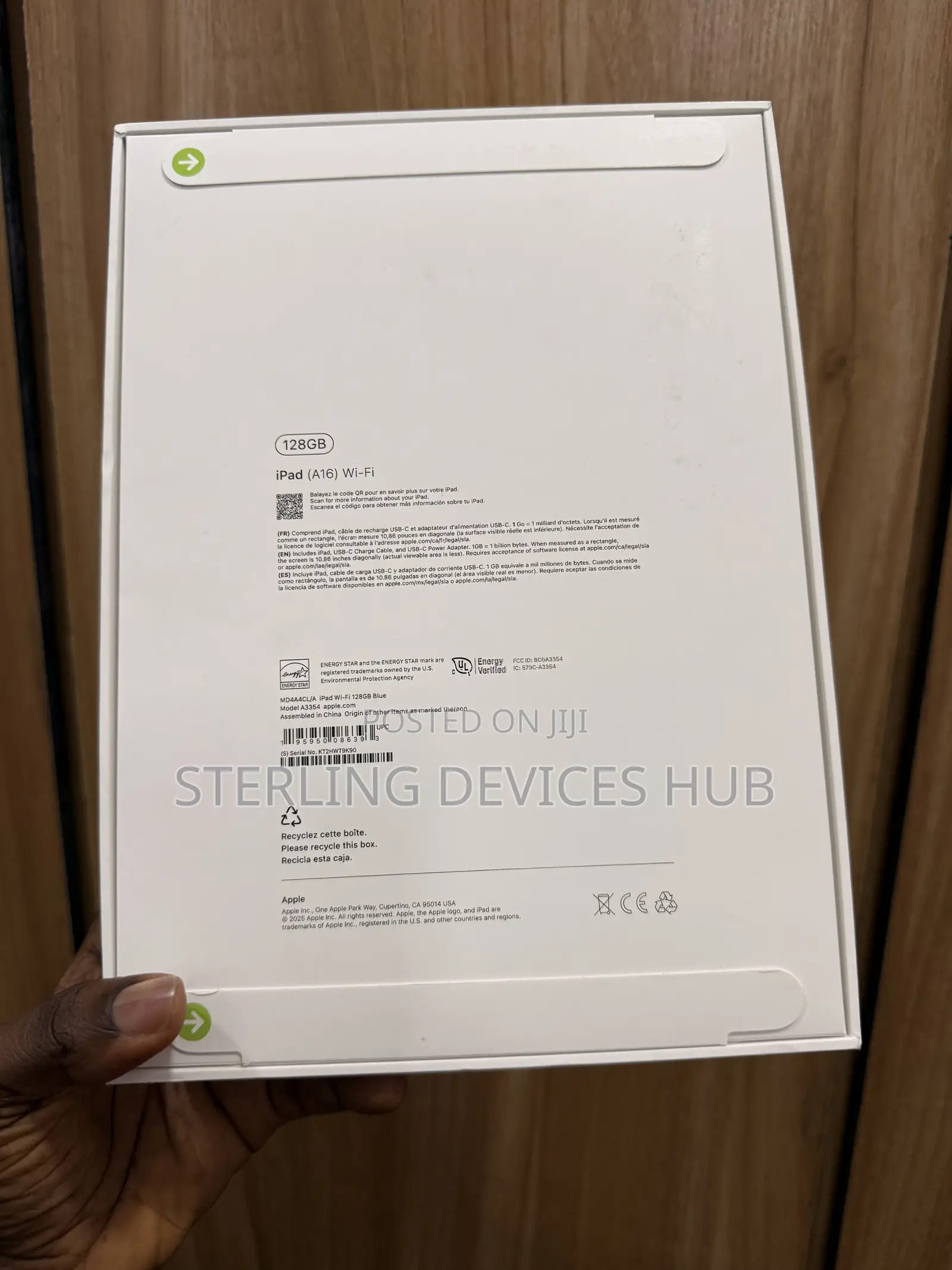 New Apple iPad (2025) 128 GB Blue