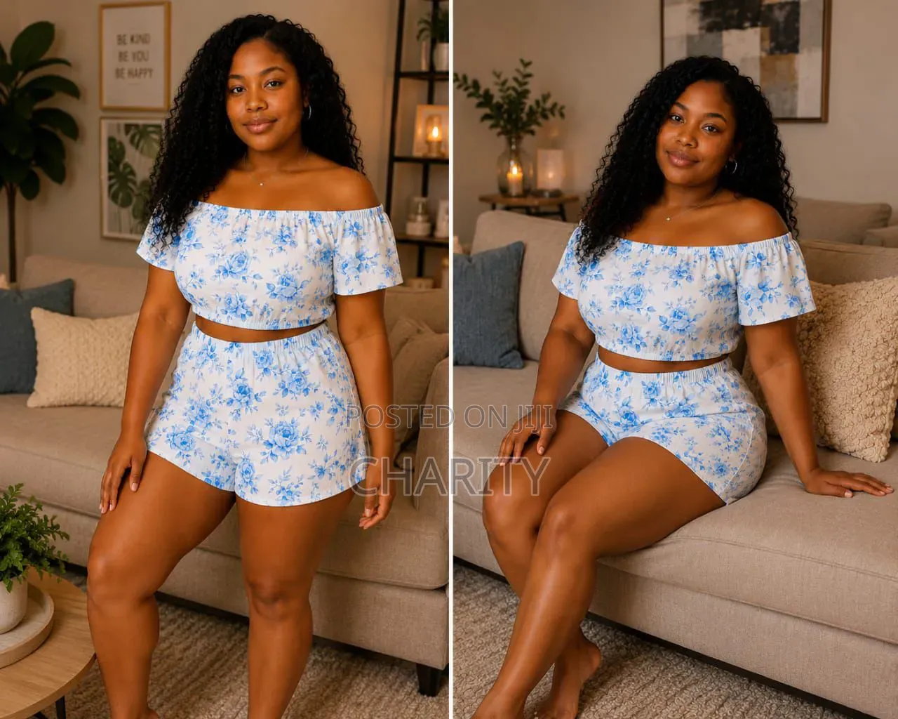 *Off Shoulder Lounge Wear* *Sizes;L-4xl*