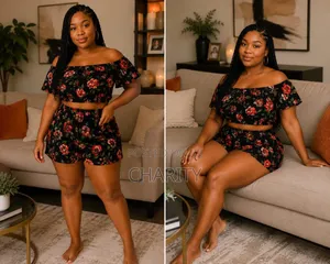 *Off Shoulder Lounge Wear* *Sizes;L-4xl*
