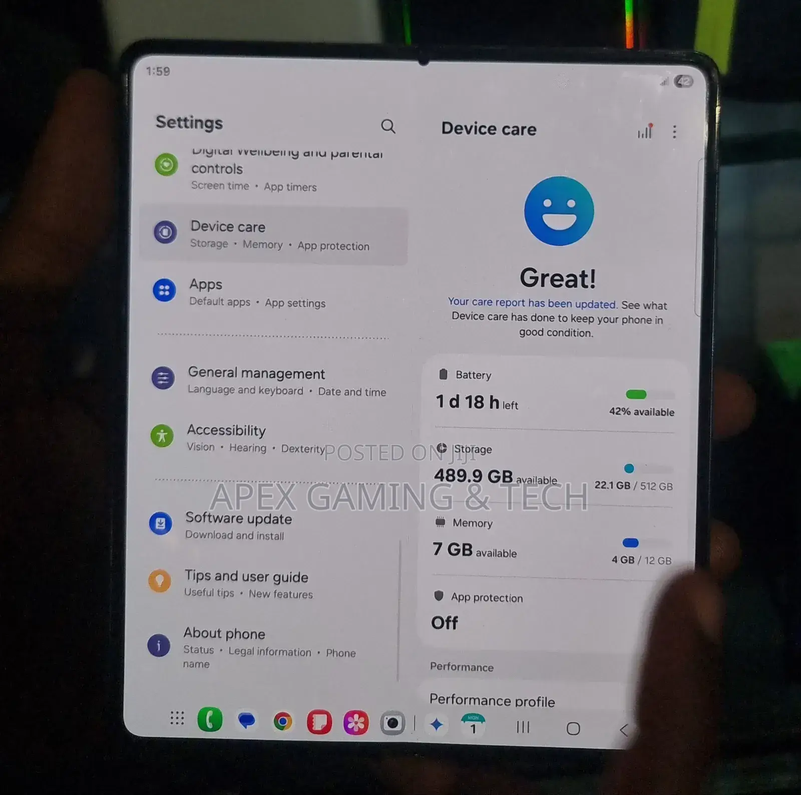 Samsung Galaxy Fold 512 GB Silver