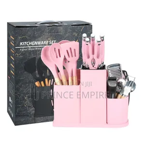 Silicone Kitchen Cooking Utensils Set With Chopping Board