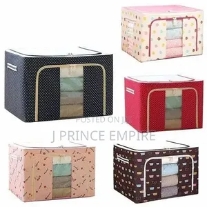 Collect Clothes Fabric Steel Frame Storage Box Wardrobe Organizer