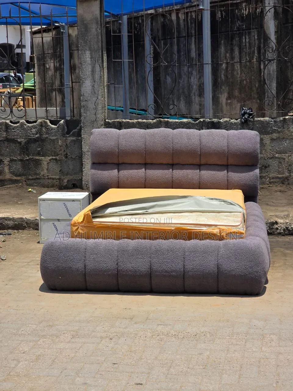 Ash Bubble Bedframe and Bedside