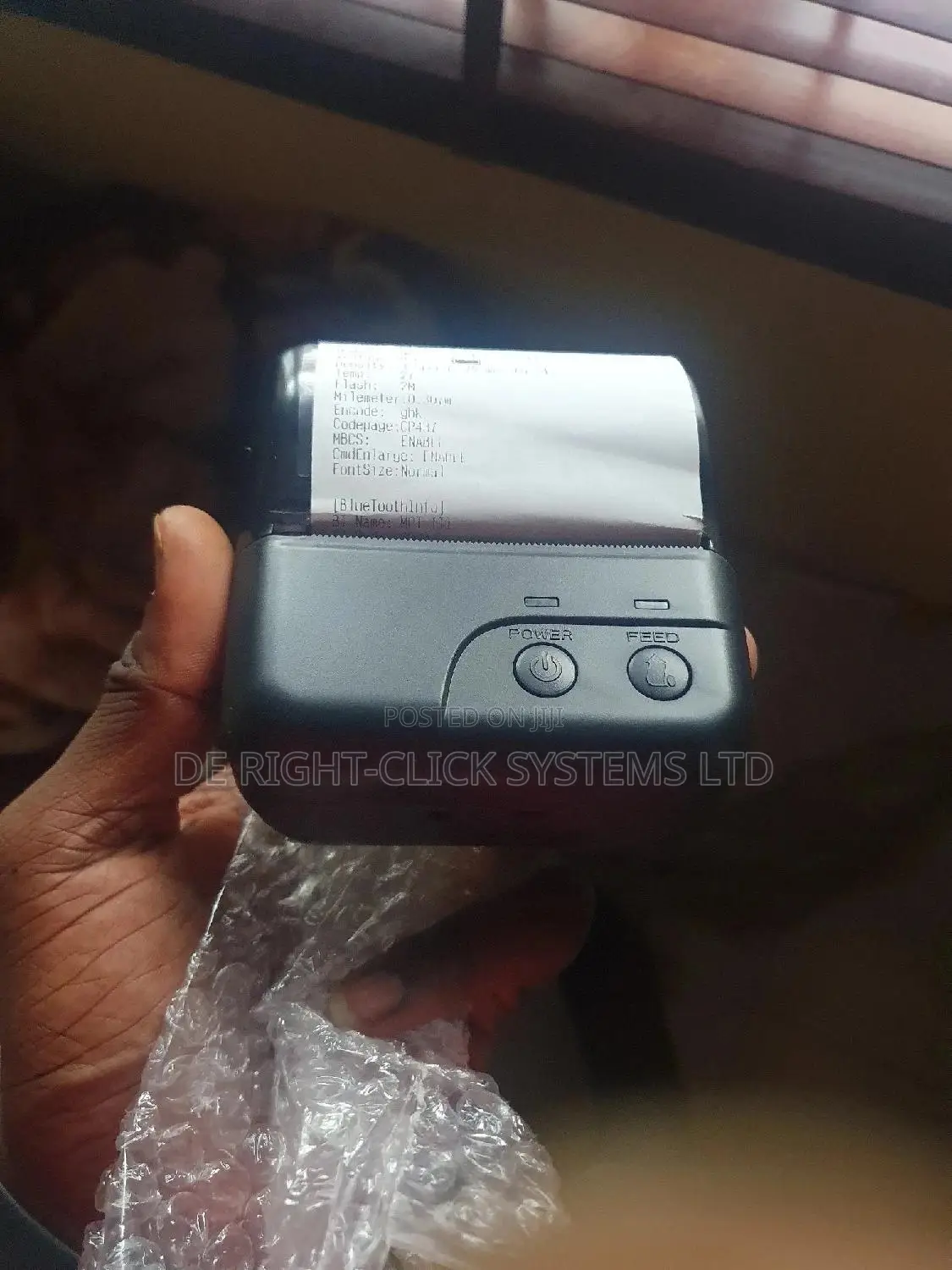 80mm Thermal Receipt Portable Rechargeable Bluetooth Printer