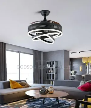 Ceiling Chandelier Light With Fan