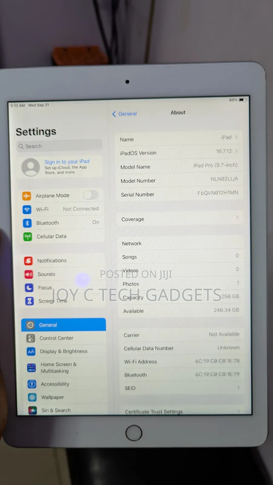 Apple iPad Pro 256 GB Silver