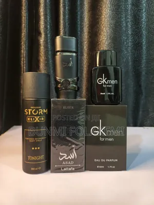 Luxury Men's Perfume Combo – Lattafa Asad + Gk Men Perfume + Storm Eli