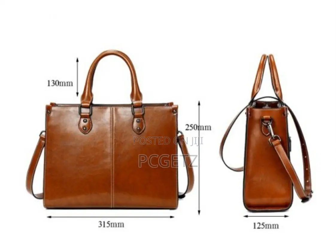 Lv Leather Handbag With Multiple Pockets