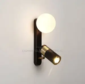 Modern Luxury Dual Rotateable Bedside Wall Sconce Light
