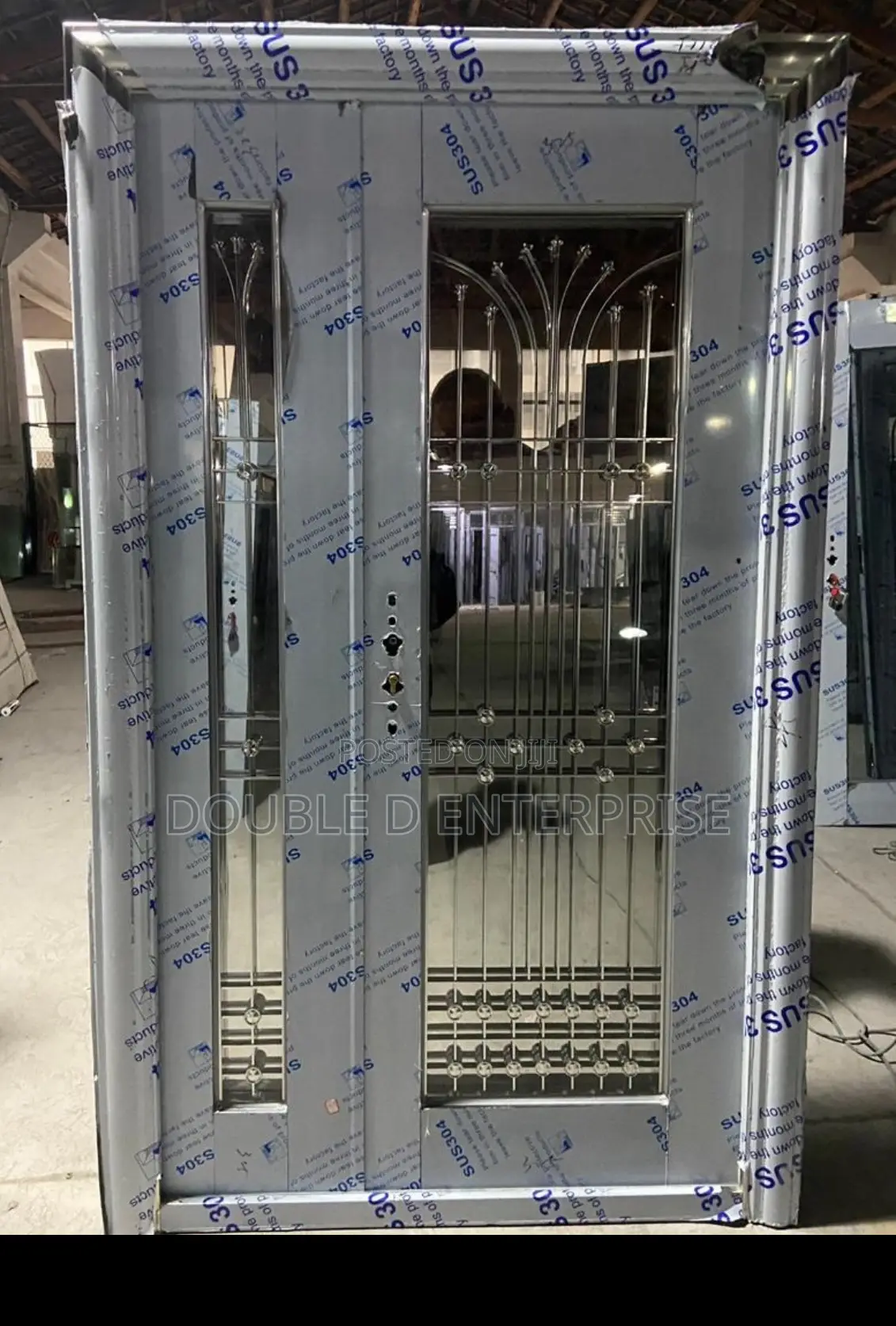 4ft Stainless Glass Door