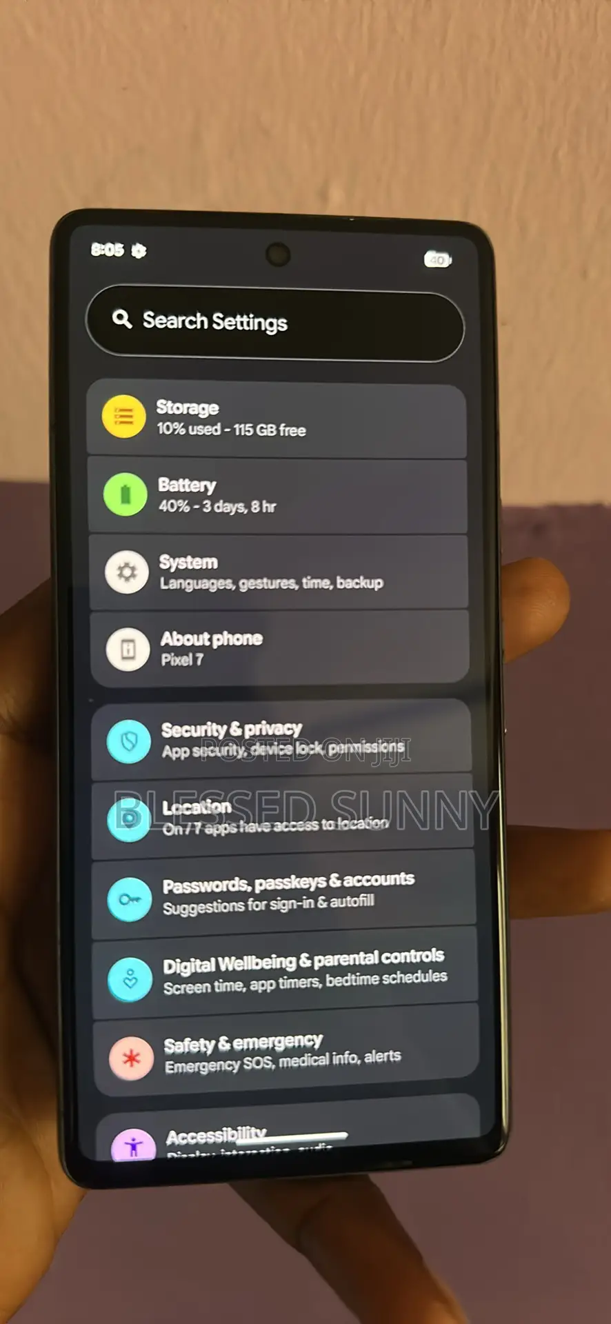 Google Pixel 7 128 GB Black