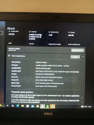 Laptop Dell Inspiron 5559 8GB Intel Core i7 SSD 500GB