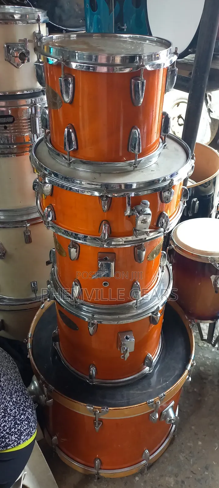 Neat Uk Used Stagg Jia Series 5set Drums.