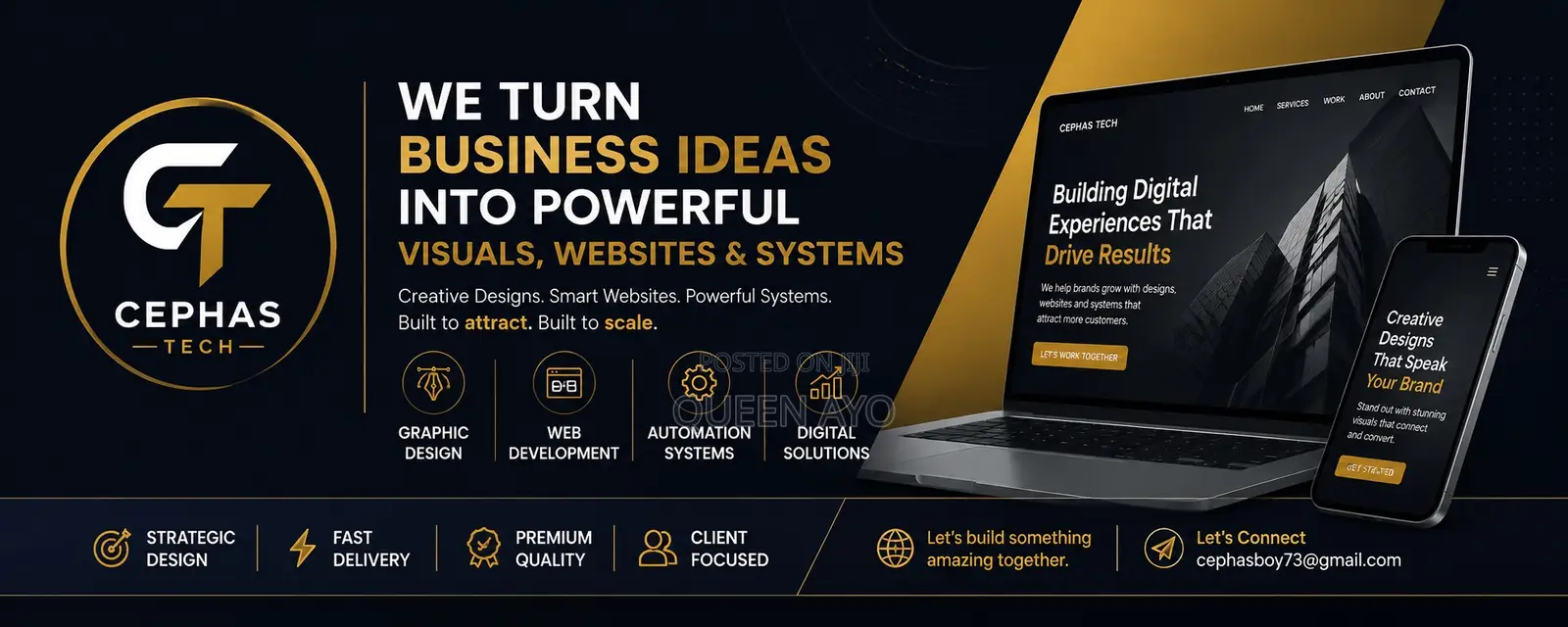 Professional Flyers, Logos and Website Designs