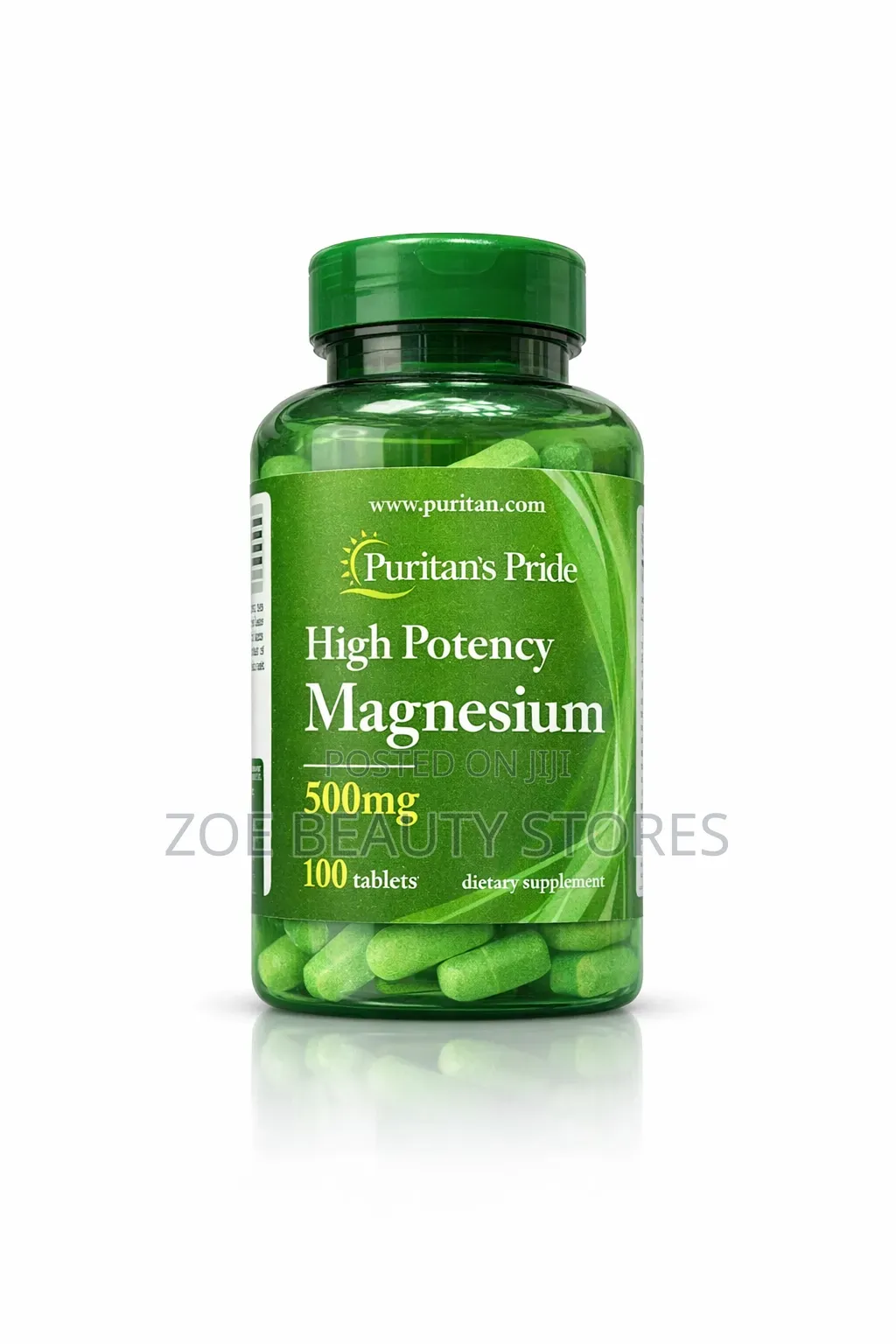 Puritan’S Pride High Potency Magnesium 500mg Tablets (100 Count)