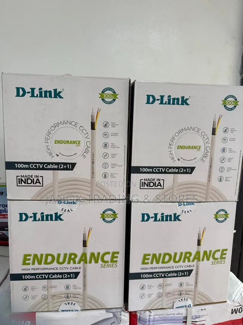 D-Link Endurance Series 100m CCTV (2+1) High Performance Cable