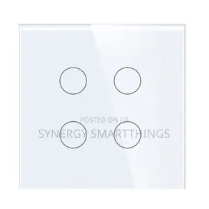Tuya Wifi Smart 4 Gang Touch Switch Black White