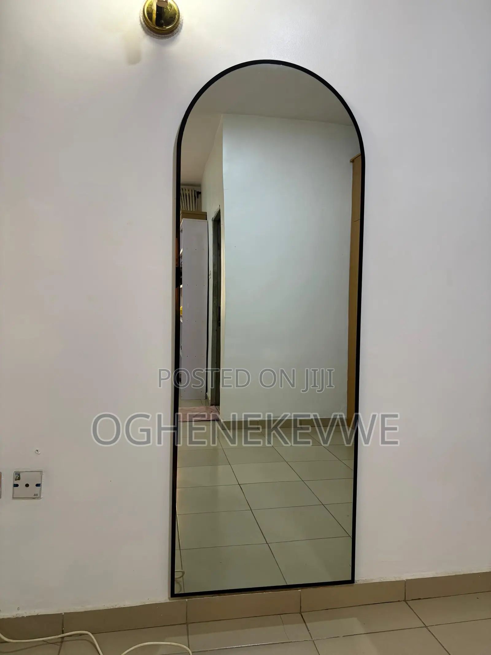 6ft Black Coated Mirror