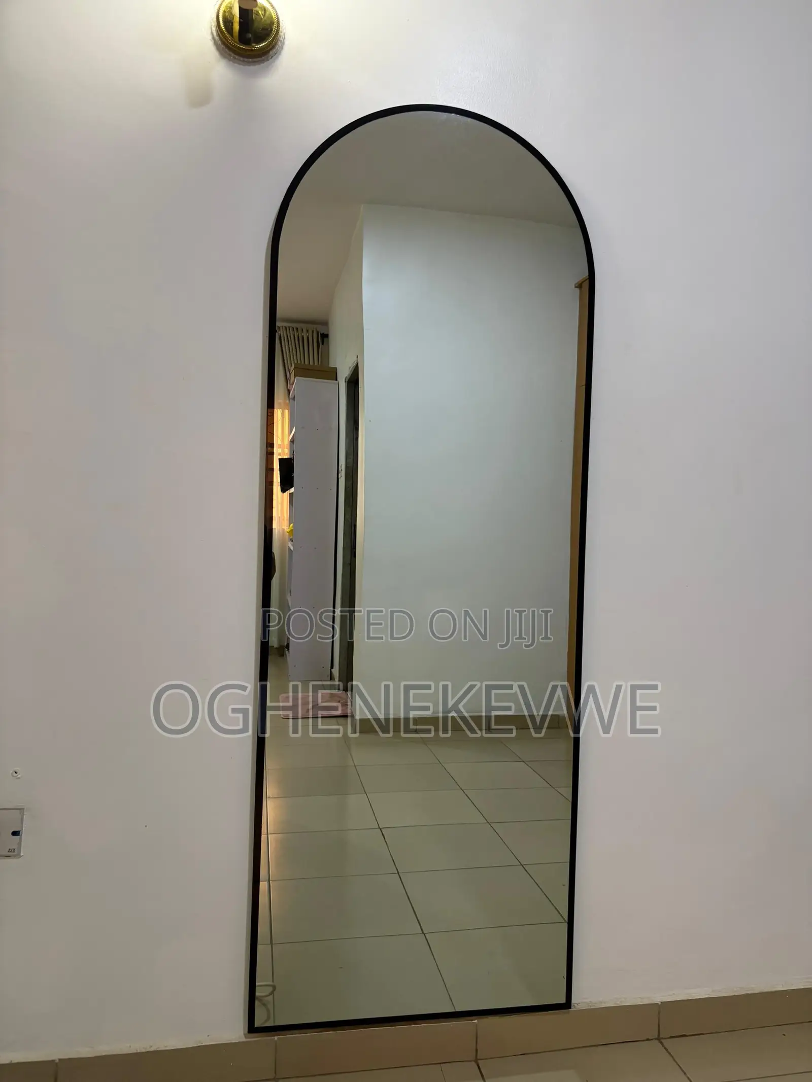 6ft Black Coated Mirror