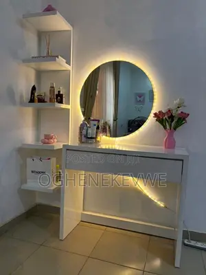 Vanity Set With Floating Shelf