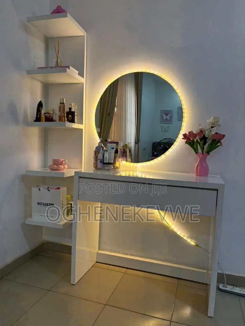 Vanity Set With Floating Shelf