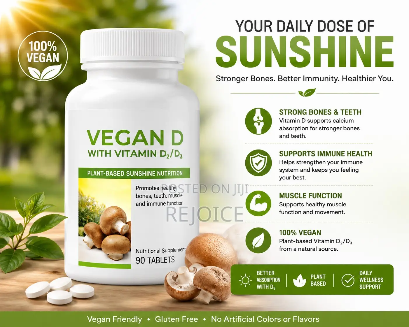 Vegan D With Vitamin D2/D3 – 90 Tablets