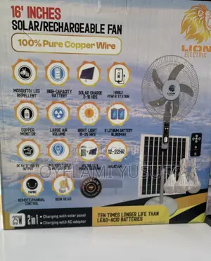 Lion 16inches Solar Fan
