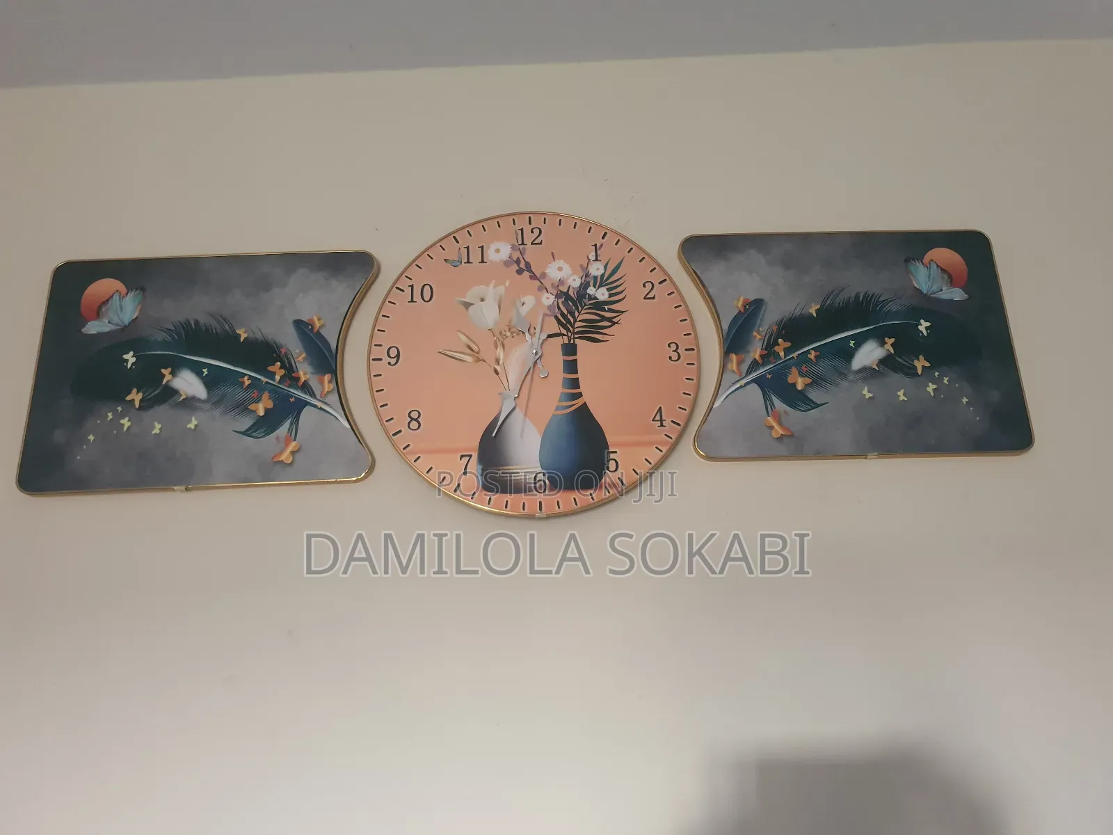 3 in 1 Frame Wall Clock Art