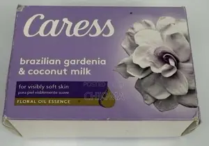 Caress 6 Pack Soap Brazilian Gardenia/Coconut Milk Moisturizing Soap,